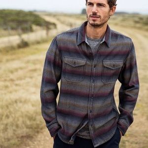 Outerknown Blanket Shirt In Sol Stripe